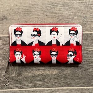 Red Graphic Women Clutch
